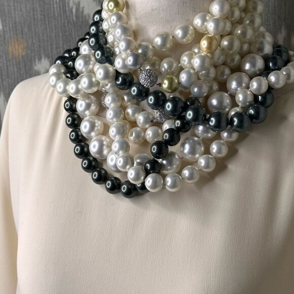 Ralph Lauren Collection Resort 2014 Ivory Silk Batwing Shift Dress - Picture 5 of 17